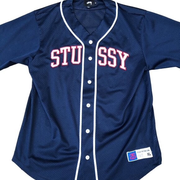 Stussy Mesh Baseball Jersey XL - Picture 6 of 9